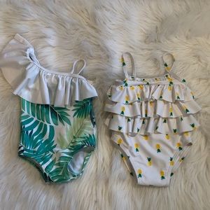Janie and Jack Baby Girl Swimsuits 6-12mo